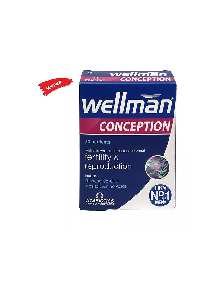 Vitabiotics Wellman Conception Tablets- Pack Of 30 - Image 1
