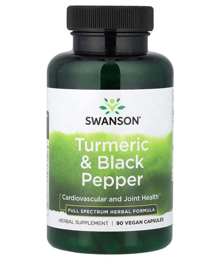 SWANSON Turmeric & Black Pepper 90 Vegan Capsule