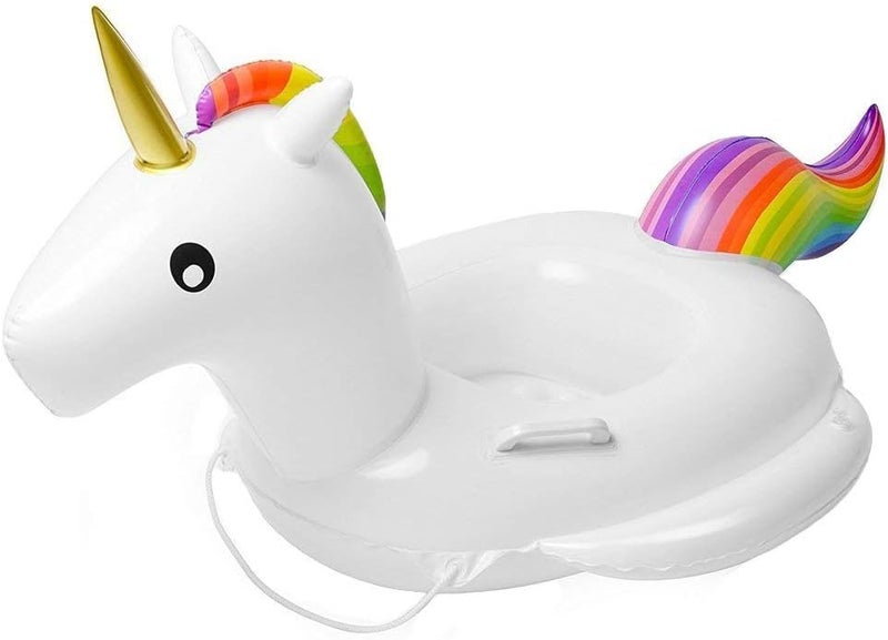 Flyboo Baby Pool Float Toddlers Floaties Infant Inflatable Swimming Ring with Handles for Kids Aged 1-6 Years - Image 1