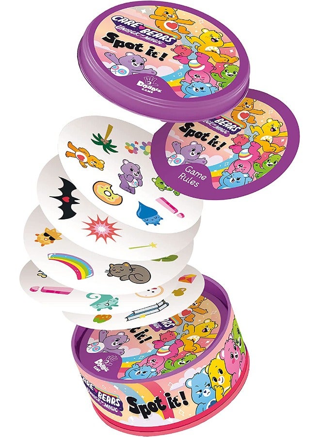 Spot It, Care Bears Mini Card Game, Matching Game, Fun Kids Game for Family Game Night, Travel Game for Kids, Great Gift for Age 7+ Kids, 2 to 8 Players Average Playtime 15 Minutes - Image 3