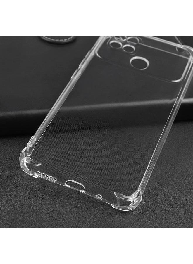 erorex - 1 Plus 2 Case For Xiaomi Poco C40 With 2 Tempered Glass Screen Protector Clear Tpu Four Corners Protective Cover Transparent Soft Funda Xiaomi Poco C40 Clear - Image 1