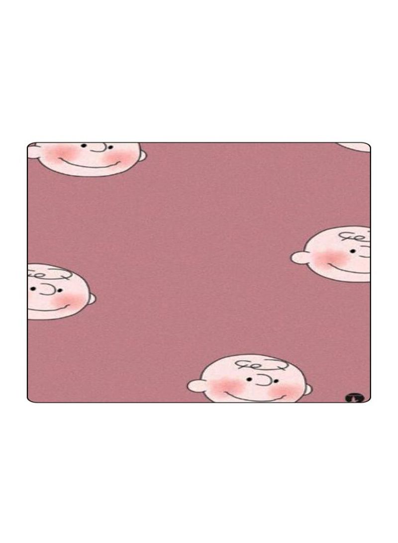 Printed Anti-Slip Gaming Mouse Pad Pink/Beige