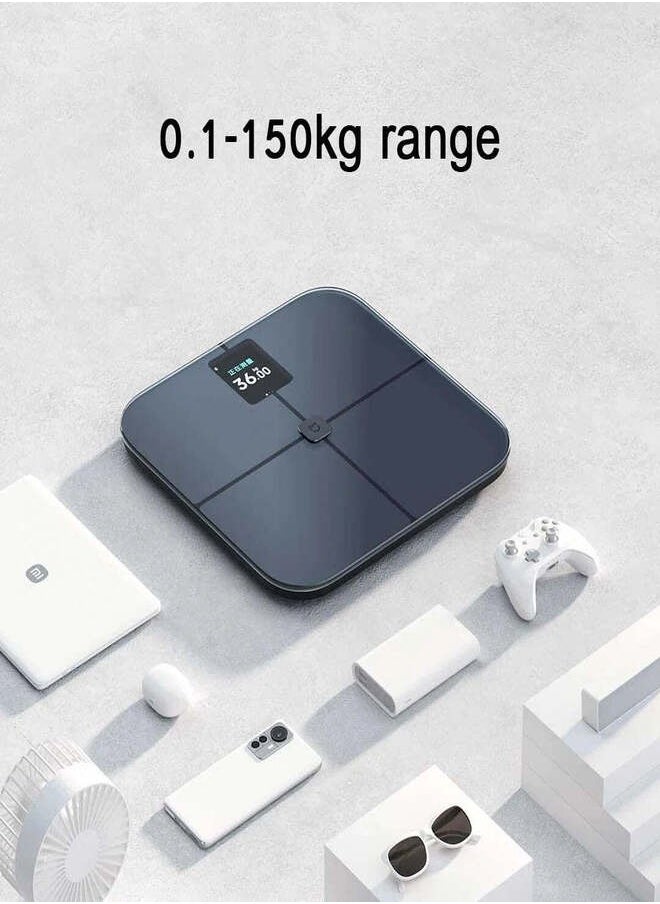 OTOMATE - Personal Smart Body Scale Upto 180Kg 0.1Kg Bluetooth Large Tft Colour Screen Accurate Weight Tracking Monitors Heart Rate Tracks Body Fat Easy App Sync Google Fit, Apple Health, Fitbit Full Body Report Automatic Profile Identification - Image 1