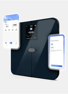 OTOMATE Personal Smart Body Scale Upto 180Kg 0.1Kg Bluetooth Large Tft Colour Screen Accurate Weight Tracking Monitors Heart Rate Tracks Body Fat Easy App Sync Google Fit, Apple Health, Fitbit Full Body Report Automatic Profile Identification  - Image 2