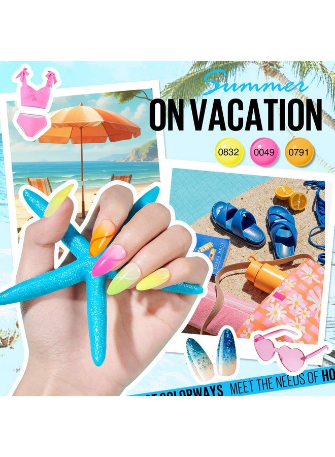 MEFA 42 Colors Gel Nail Polish Kit with U V Light, 59 Pcs All Seasons Collection Colorful Gel Polish Essential Set with 5 Psc Matte/Glossy Base Top Coat, Salon Gifts for Women - Image 4