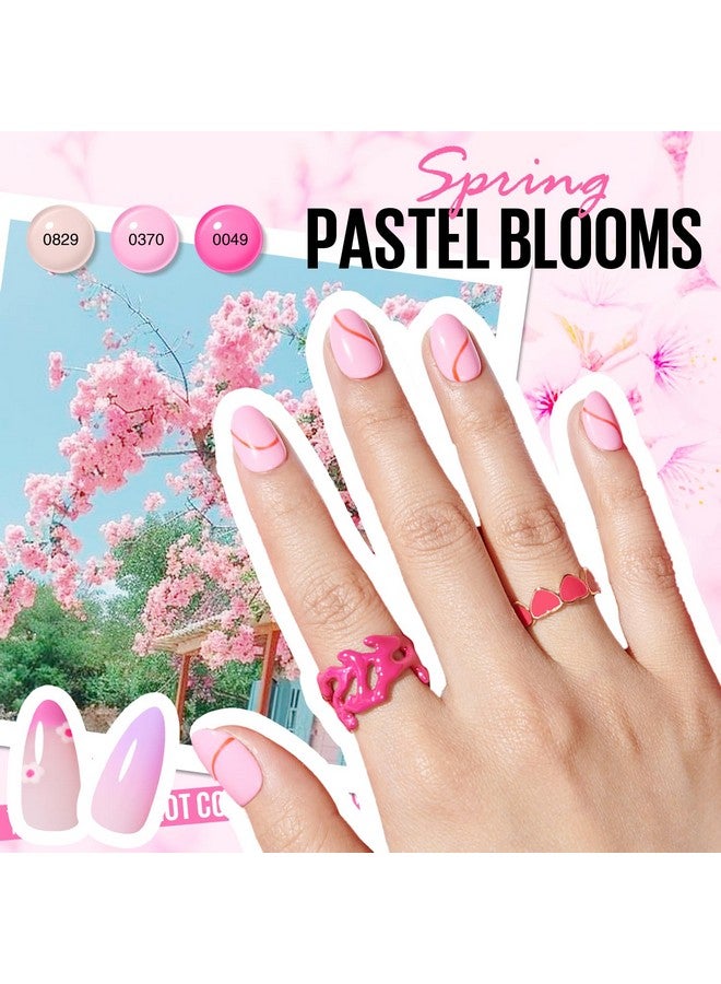 MEFA 42 Colors Gel Nail Polish Kit with U V Light, 59 Pcs All Seasons Collection Colorful Gel Polish Essential Set with 5 Psc Matte/Glossy Base Top Coat, Salon Gifts for Women - Image 3