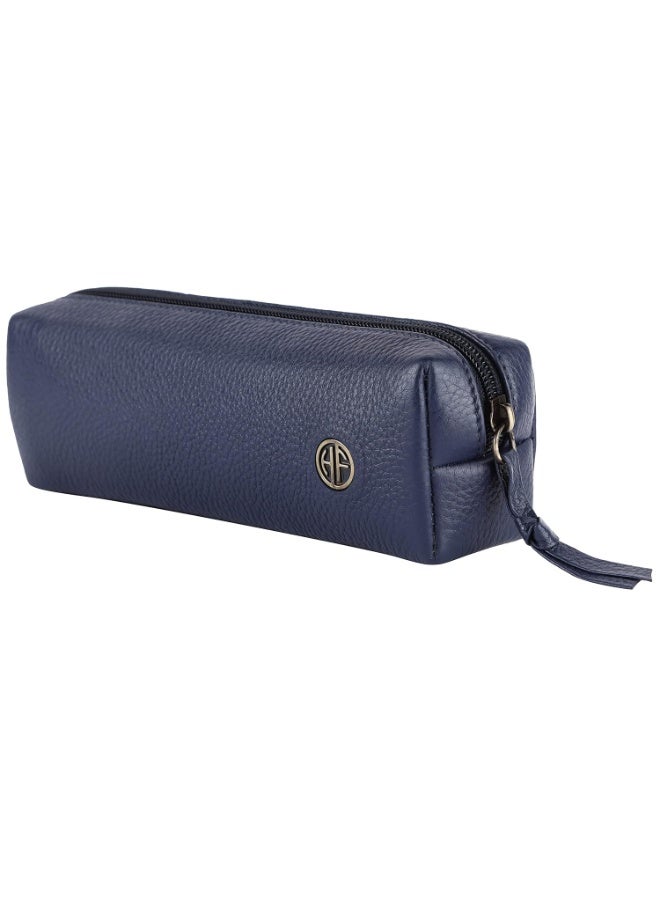 HAMMONDS FLYCATCHER Leather Utility Pouch - Multi-Use Genuine Leather Case for Pencils, Cosmetics, Stationery, Coins, Makeup Brushes - School & Office Organizer for Women & Men - Image 1