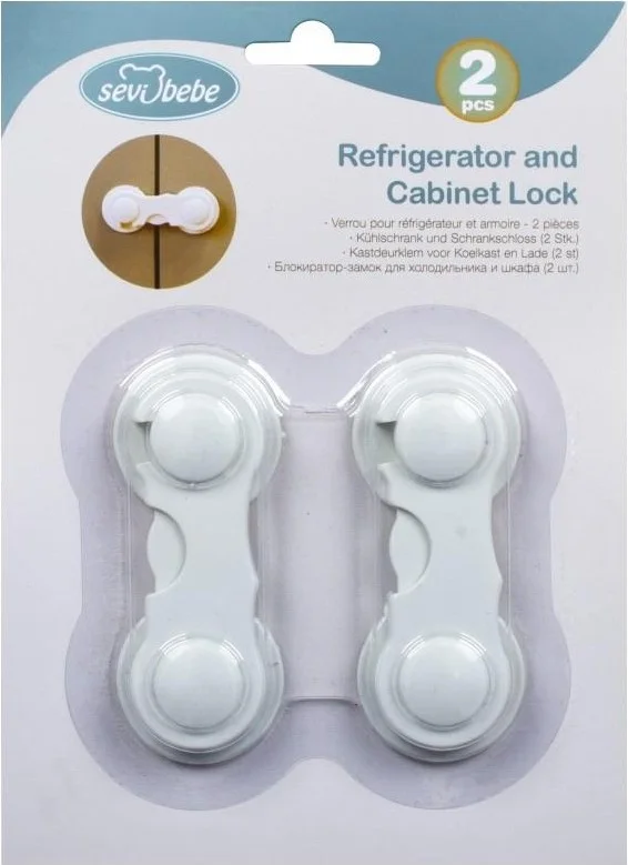سيفي بيبي Refrigerator and Cabinet Lock (2 Pieces)