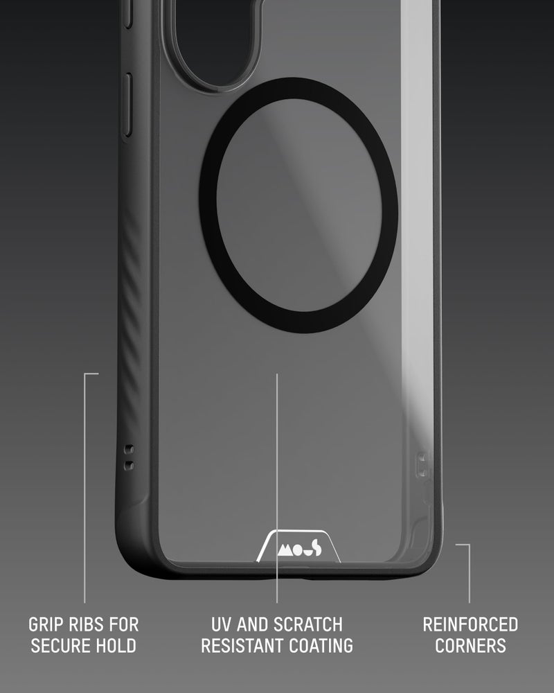 Mous for Samsung Galaxy S26 Ultra Case, Compatible with MagSafe & Qi2 â€“ Clarity Clear Protective Galaxy S26 Ultra Case â€“ Shockproof, Anti-Yellowing, Full Camera Protection, Magnetic, Transparent - Image 3