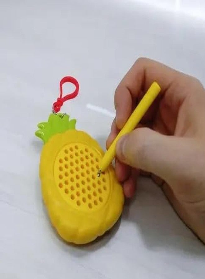 JBM ENTERPRISE Pineapple Magnetic Drawing Pad with Stylus Pen Metal Bals | Erasable Doodle Writing Toys Board Early Educational-Montessori Toy - Image 5