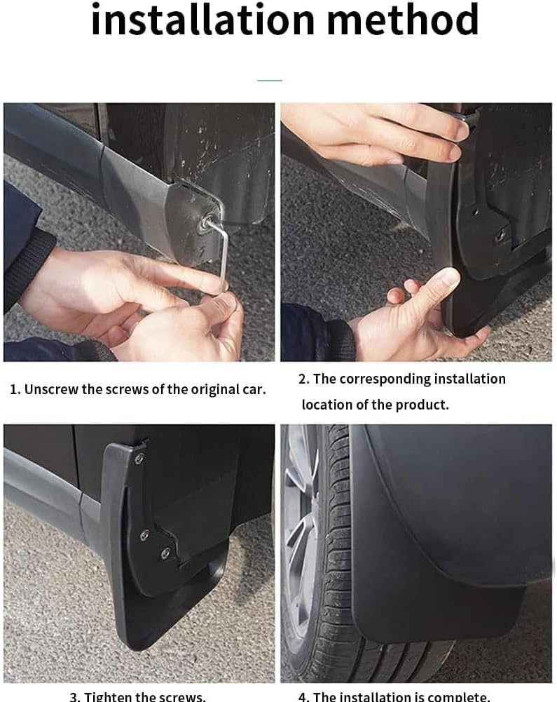 Car Mud Guards for Peugeot 5008 Mk2 2 2017-2019, Front Rear Flaps Splash Fenders Dirt Slush Mudguards Protection Wheel Protector Automotive Accessories - Image 5