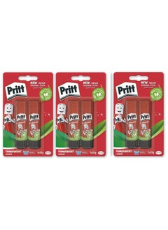 Pritt Glue Stick, Safe & Child-Friendly Craft Glue For Arts & Crafts Activities, Strong-Hold Adhesive For School & Office Supplies,2X22G Pritt Stick (pack of 3)  - Image 1