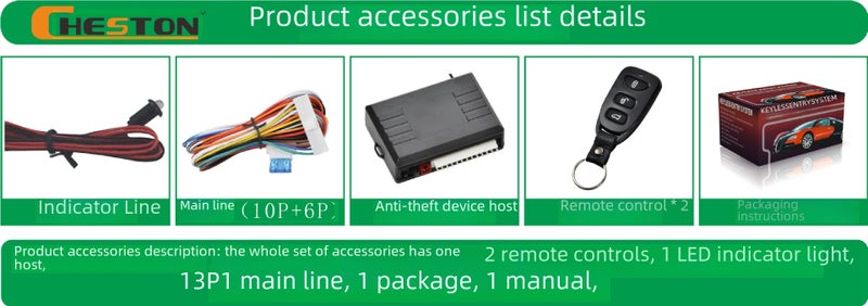 Keyless Keyless Entry System Remote Control Central Lock Car Central Control Door Lock Keyless Entry - Image 5