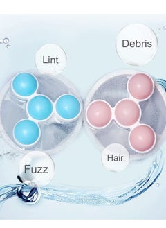 NIBEMINENT Pet Hair Remover Reusable Lint Catcher Washing Machine Filter Cleaning Mesh Bag Floating for Laundry Durable 4 Pack  - Image 5