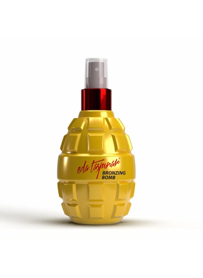 eda taspinar Eda Taşpınar Bronzing Bomb, Tanning Oil Spray for Accelerated Dark Mediterranean Tan, All Eyes On You! SPF 0, 200 ml (6.8 oz), 1 Pack - Image 1