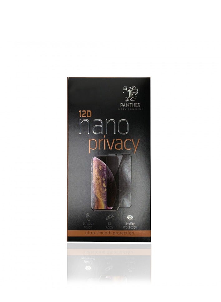 Panther 12D Nano Privacy Screen Protector for iPhone 11 Pro / iPhone XS