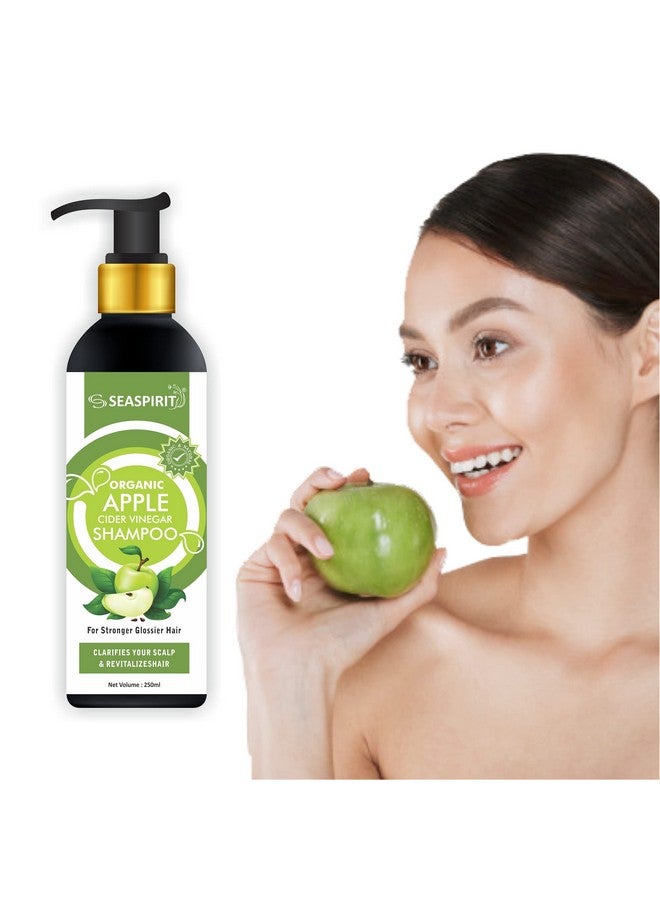 Seaspirit Skin Science Apple Cider Vinegar Shampoo - Restores Shine & Smoothness - No Parabens, Sulphates & Silicones - 250Ml - Image 2