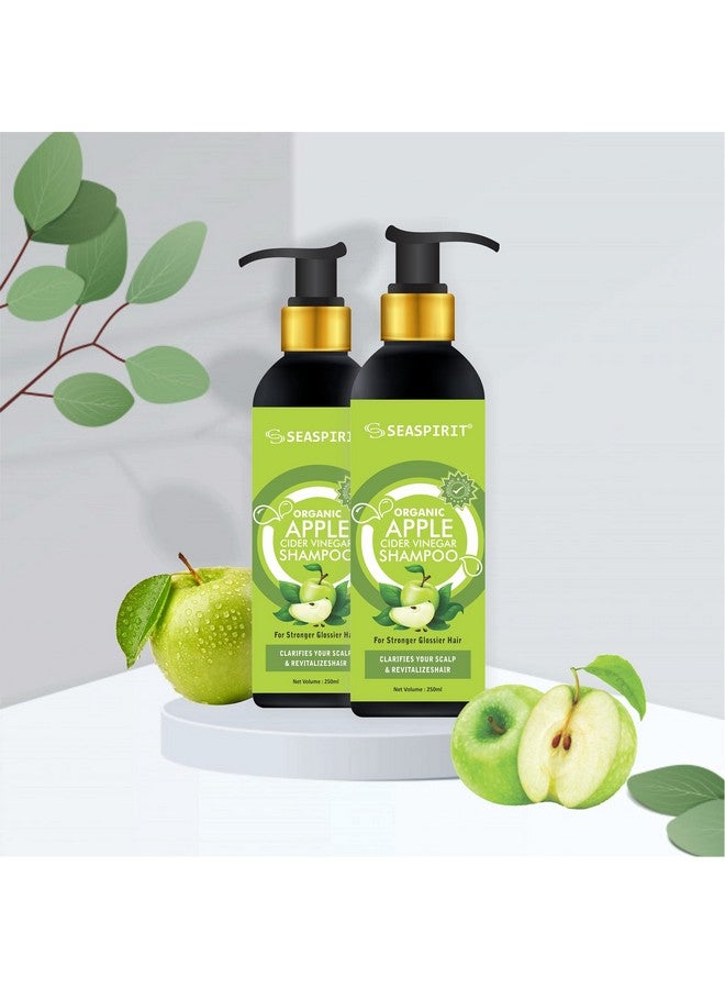 Seaspirit Skin Science Apple Cider Vinegar Shampoo - Restores Shine & Smoothness - No Parabens, Sulphates & Silicones - 250Ml - Image 3