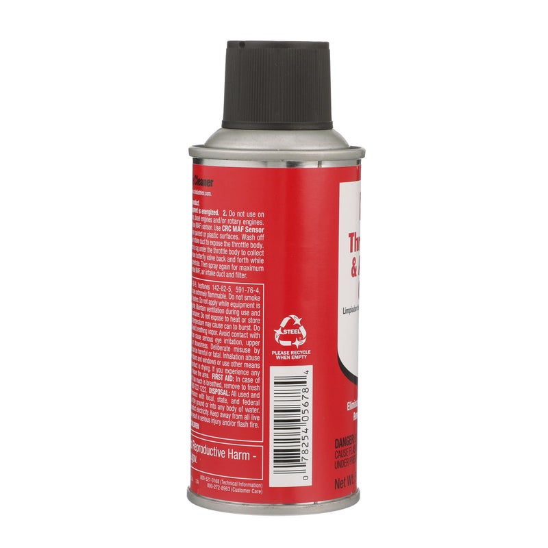 CRC Throttle Body & Air Intake Cleaner 05678 â€“ 5 WT OZ, Cleaner for All Fuel Injected Gasoline Engines - Image 4