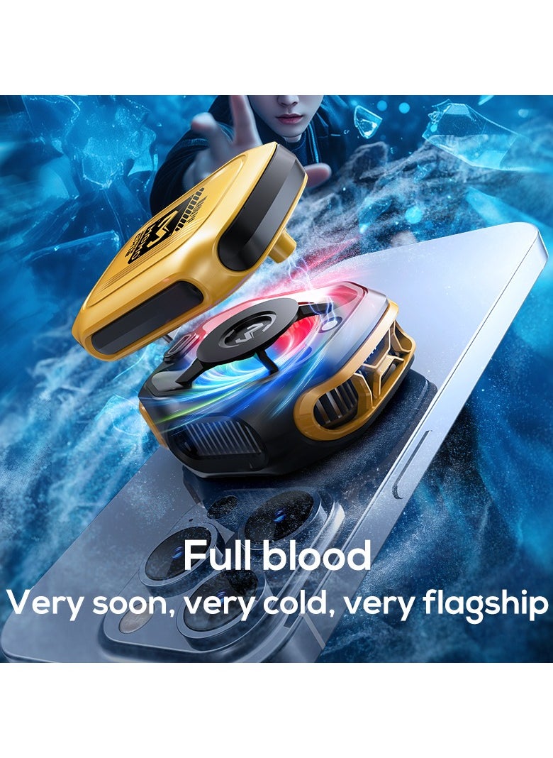 Memo - Mobile Phone Cooler for Game Fan PUBG, Designed iPhone 12/13 Series, Live Streaming and Vlog, Semiconductor Heatsink Without Noise iOS Android, ipad Tablet - Image 1