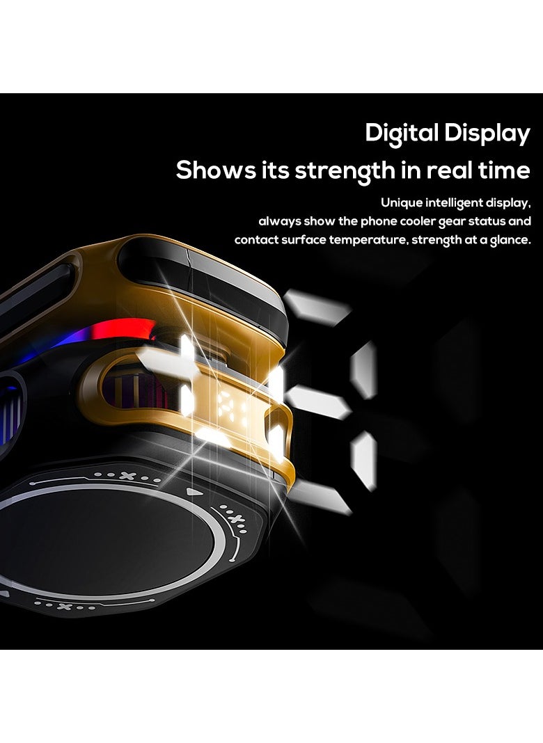 Memo - Mobile Phone Cooler for Game Fan PUBG, Designed iPhone 12/13 Series, Live Streaming and Vlog, Semiconductor Heatsink Without Noise iOS Android, ipad Tablet - Image 1