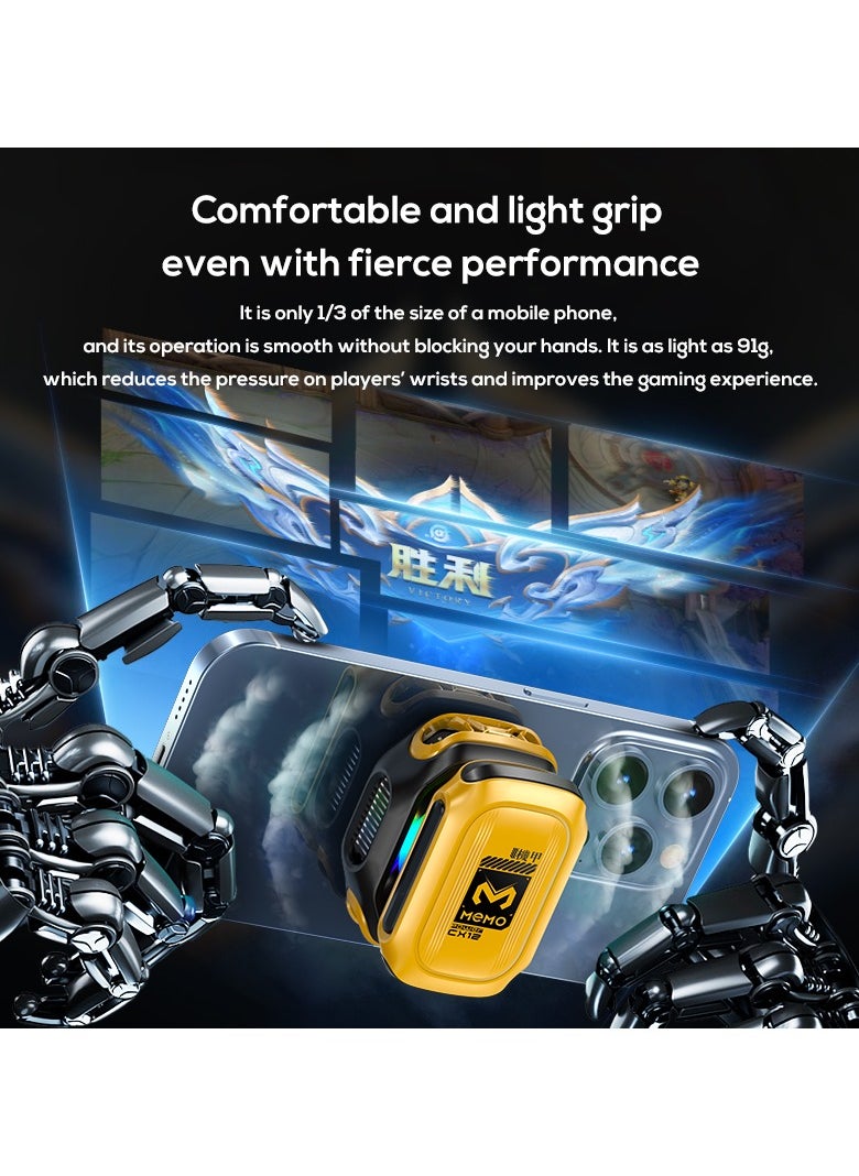 Memo - Mobile Phone Cooler for Game Fan PUBG, Designed iPhone 12/13 Series, Live Streaming and Vlog, Semiconductor Heatsink Without Noise iOS Android, ipad Tablet - Image 1