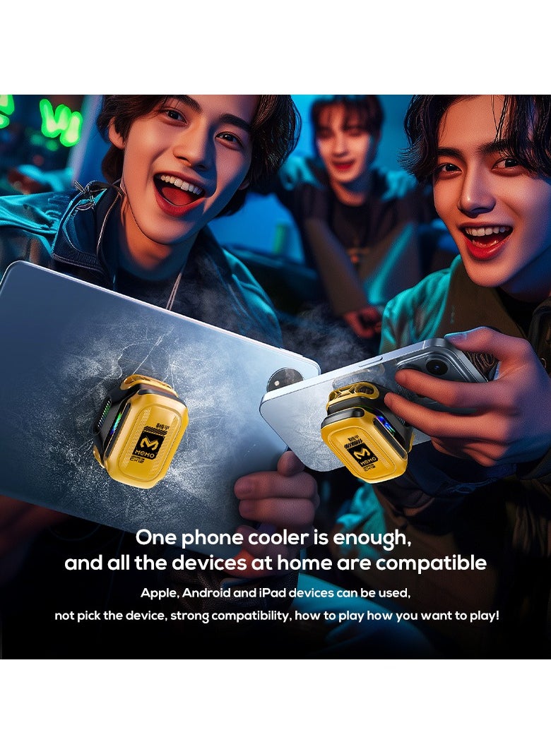 Memo - Mobile Phone Cooler for Game Fan PUBG, Designed iPhone 12/13 Series, Live Streaming and Vlog, Semiconductor Heatsink Without Noise iOS Android, ipad Tablet - Image 1