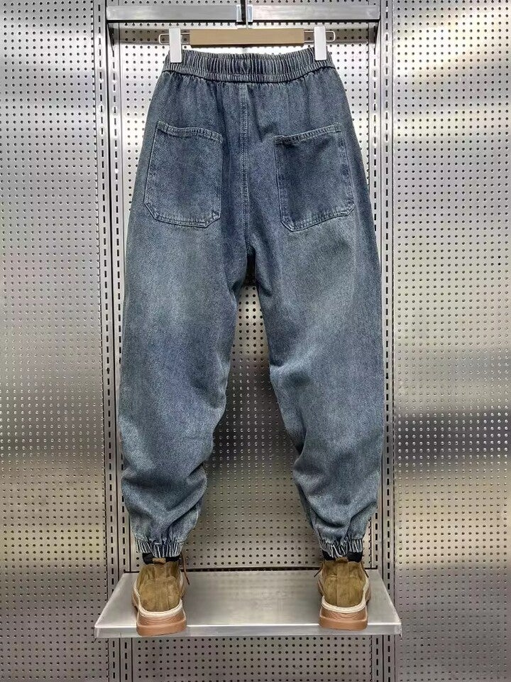 Unisex Classic Denim Jeans Loose Fit Daily Outdoor Wear - Image 5