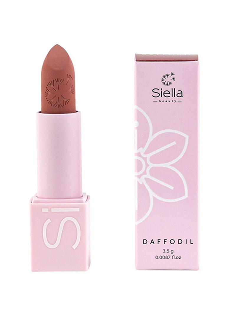 Siella Beauty Daffodil Flower Power Matte Lipstick Upto 10hr Long Lasting Lipstick Made In Italy  - Image 2