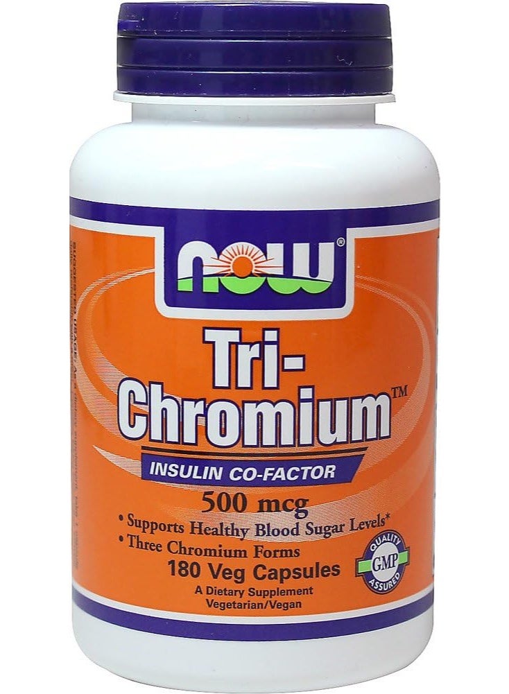 Tri-Chromium 500 mcg + Cinnamon 180 Veg Capsules