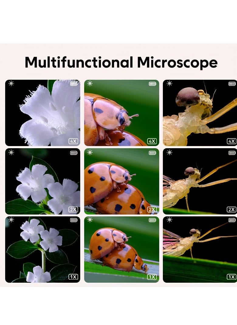 Generic - Mini Kids Optical Microscope With Photo And Video Function 500x Observe The Microscopic World Science Children Educational Toys - Image 1