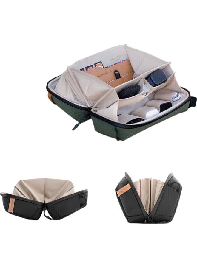 PGYTECH Pgytech Digital Storage Bag, Camera Photography Accessory Organizer, Memory Card Hard Drive Data Cable Power Bank Travel Storage Pouch, Handheld Portable Storage Bag (Twilight Black) - Image 2