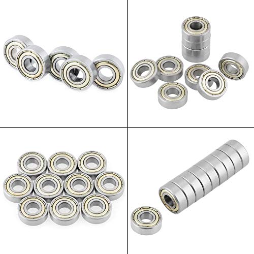Donepart 684ZZ Small Bearings 4mm x 9mm x 4mm Double Shielded and Pre-Lubricated Deep Groove Ball Bearing (20 Pcs) - Image 2