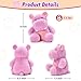 Ditucu Original Hippo Microwavable Weighted Stuffed Animal Heated Hippopotamus Plush for Warmth Comfort Period Cramps Pain Plushies Toys Gifts for Kids Purple 9 inch - Image 4