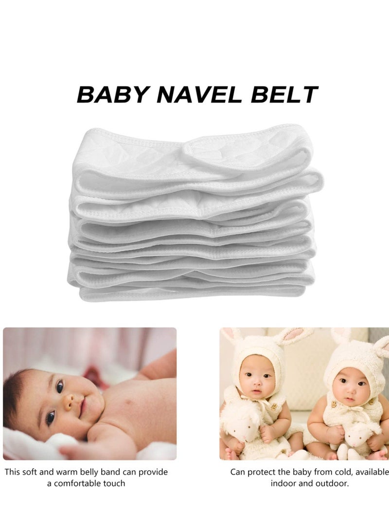 KASTWAVE حبل سري للأطفال بحزام بطن من القطن مناسب للأطفال حديثي الولادة 10 قطع (أبيض) - Image 4