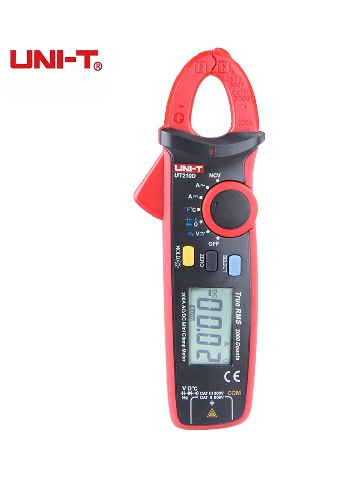UNI-T UT210D Digital AC/DC Current Voltage Resistance Capacitance Clamp Meter - Image 2