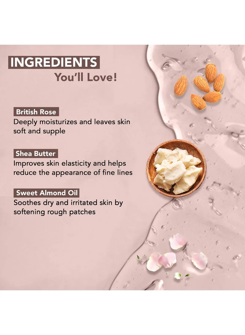 Botanic Hearth Botanic Hearth British Rose & Almond Body Wash with Shea Butter | 
Moisturizing Body Wash Shower Gel for Softer, Smoother Skin | Sulfate & 
Paraben Free | for Women & Men | 245ml