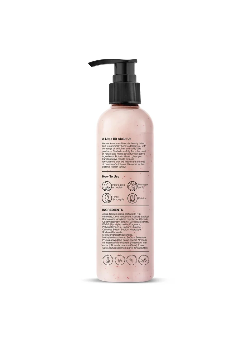 Botanic Hearth Botanic Hearth British Rose & Almond Body Wash with Shea Butter | 
Moisturizing Body Wash Shower Gel for Softer, Smoother Skin | Sulfate & 
Paraben Free | for Women & Men | 245ml