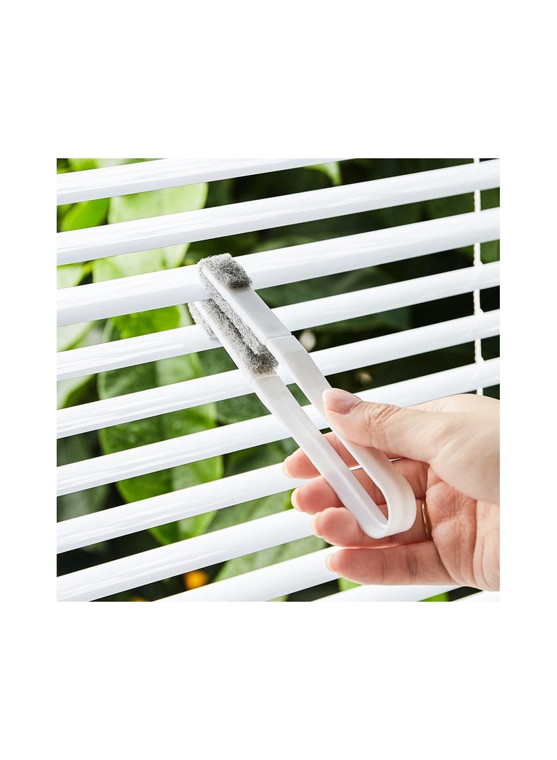 Blind Cleaner Duster Tool for Window Blinds, Shutters, Car Vents, Ceiling Fans, and Air Conditioners - Washable with 2 Brushes and 12 Replaceable Brush Heads for Effective Dust Cleaning.  - Image 1