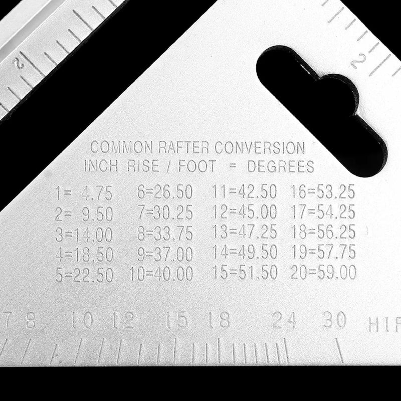 Garth Light Weight Double-Sided Scale Triangle: Precision Measurement Hand Tool for Accurate Angles and Dimensions - Image 4