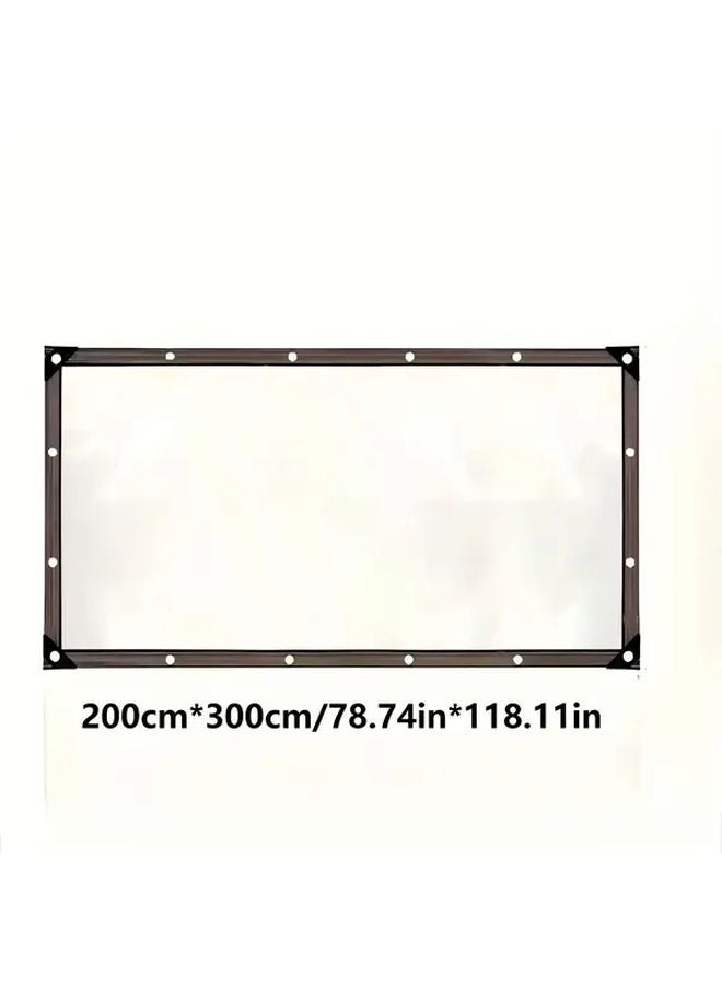 Heavy Duty PE Waterproof Tarpaulin 78.74x118.11 Inch UV Resistant Tearproof with Metal Grommets - Image 1