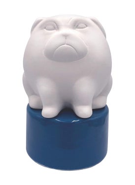 mEssentials Wild Essentials Big Dog Ceramic Aromatherapy Wicking Diffuser for Essential Oils and Fragrance, Non-Electric Air Freshener for Bedroom, Office, Bathroom, 5 inches tall 