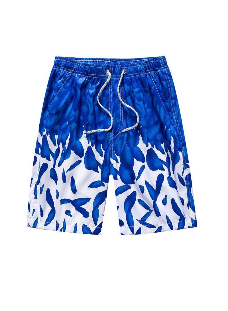 Y&D 1-Piece Men Swim Beach Shorts Quick Dry Swimming Trunks Drawstring Surfing Board Shorts Loose Boxers Short Pants  - Image 1