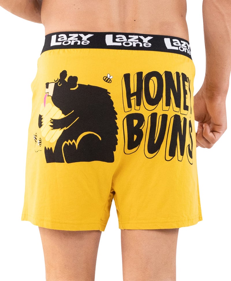 Lazy One Funny Animal Boxers, Novelty Boxer Shorts, Humorous Underwear, Gag Gifts for Men (Honey Buns, Large) - Image 2