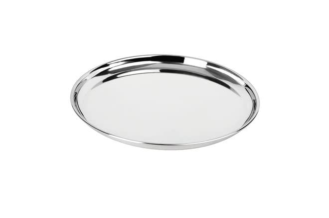MARWALL Stainless Steel Beggi Plate Set of 6 Pcs Dia 30 cm - Image 1