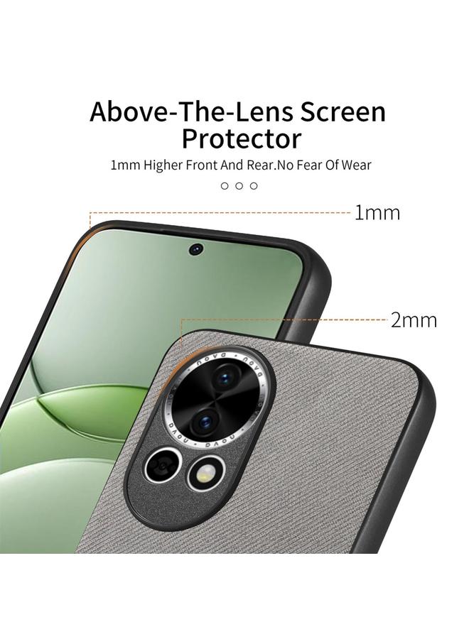 S-TOP Case For Huawei nova 13 Twill Fabric Leather Skin Back Phone Case - Image 3