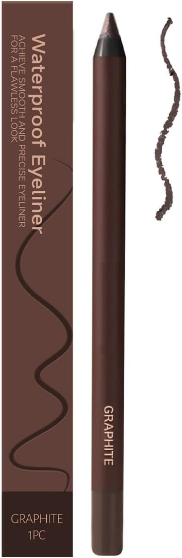 24h Waterproof Eyeliner Smudge Proof Sweat Resistant Formula Highly Pigmented Eye Liner for Long Lasting Wear Dual Sharpenable Design for Precise or Smoky Looks Smooth Plum Color