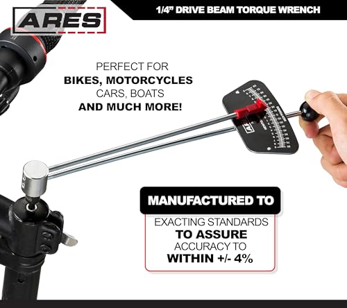 ARES 7021314inch Drive Beam Torque Wrench 080 InchPounds and 09 NewtonMeter Torque Wrench High Visibility Markings for Easy Readings - Image 3