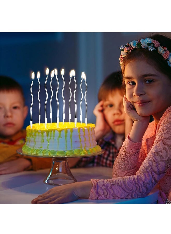24 Silver/Gold Curved Birthday Candles | Eid/Dubai Party Decor | Eco-Friendly & Photogenic - Image 5