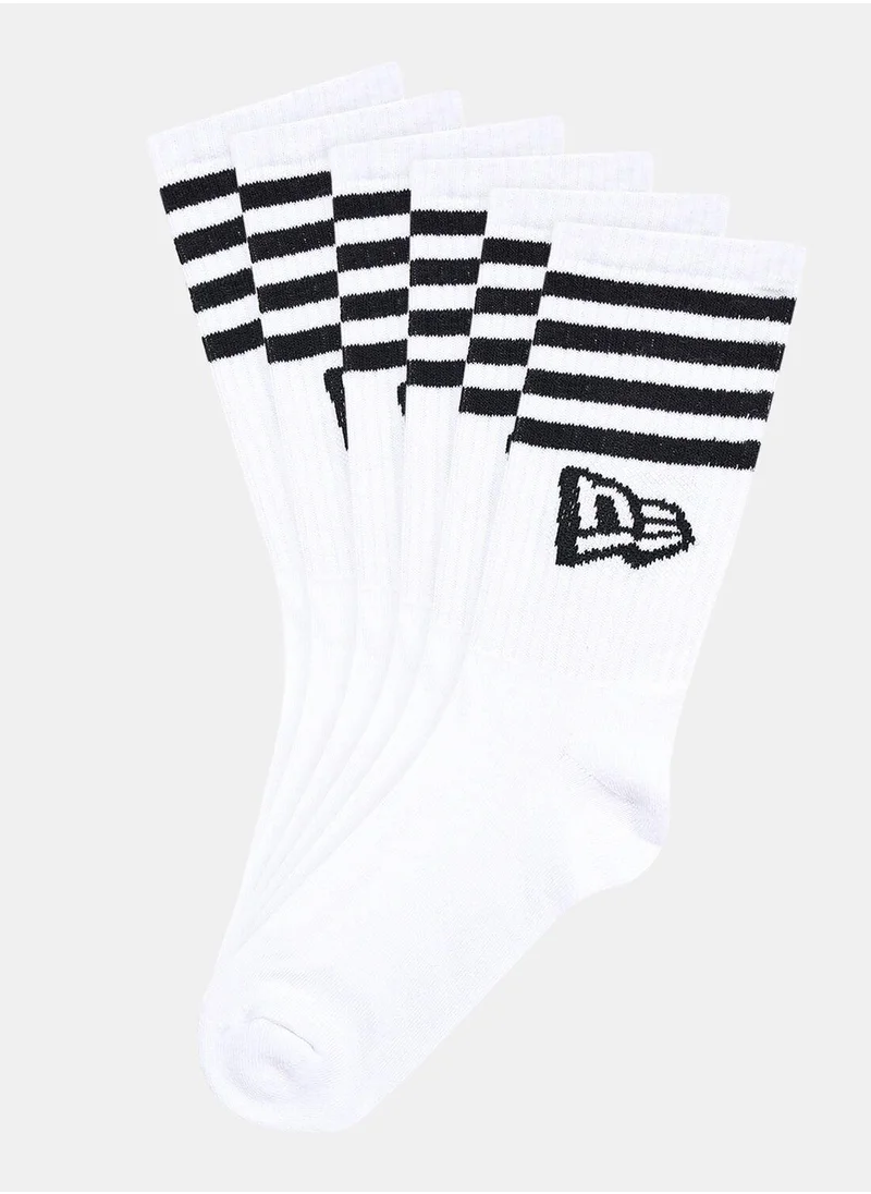NEW ERA Stripes Crew Socks (3 Pack)